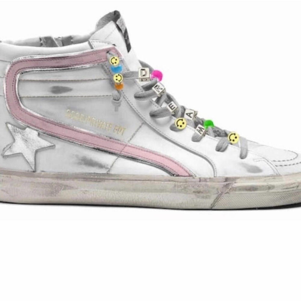 Golden Goose White High-Top Sneakers